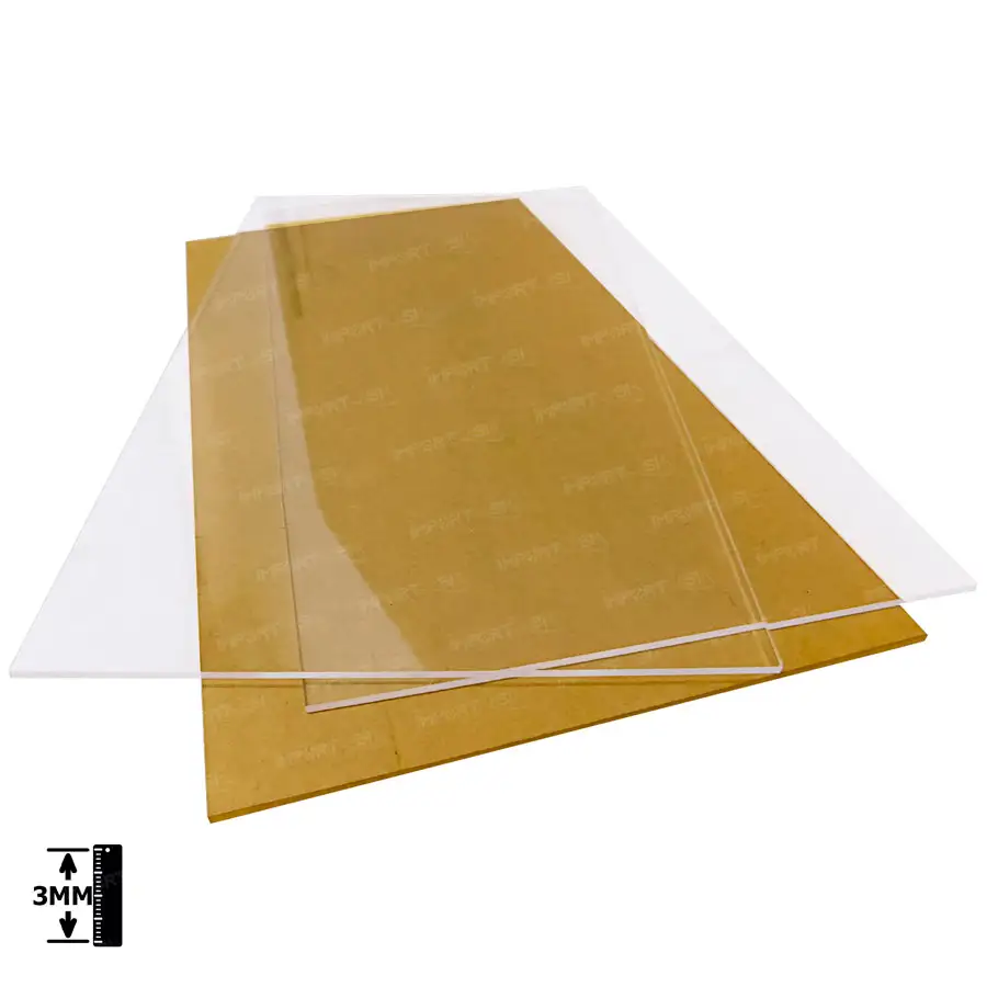 Lámina de acrílico transparente 3mm